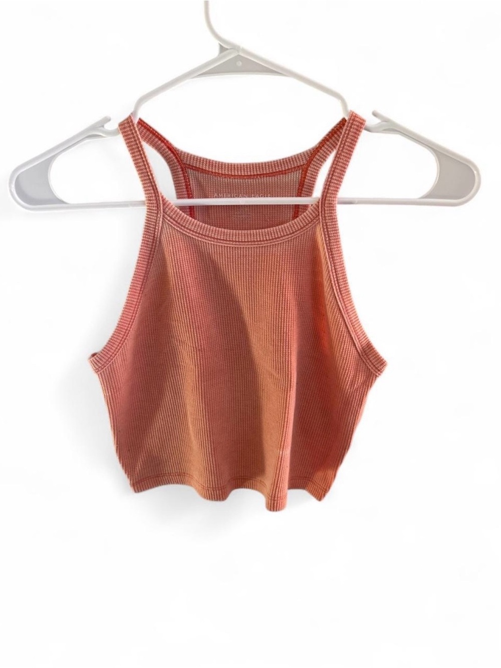 American Eagle Outfitters Coral Ribbed Tank